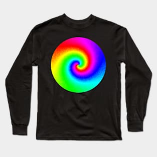 Colourful Tie Dye Rainbow Swirl Summer Pattern Long Sleeve T-Shirt